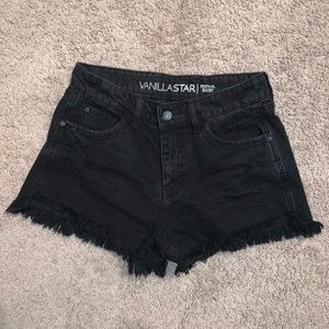 Black Jean Shorts